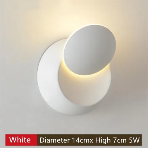 Современная Регулируемая прикроватная фотолампа 5 Вт с вращением на 360 градусов, внутренняя фотолампа черного/белого цвета