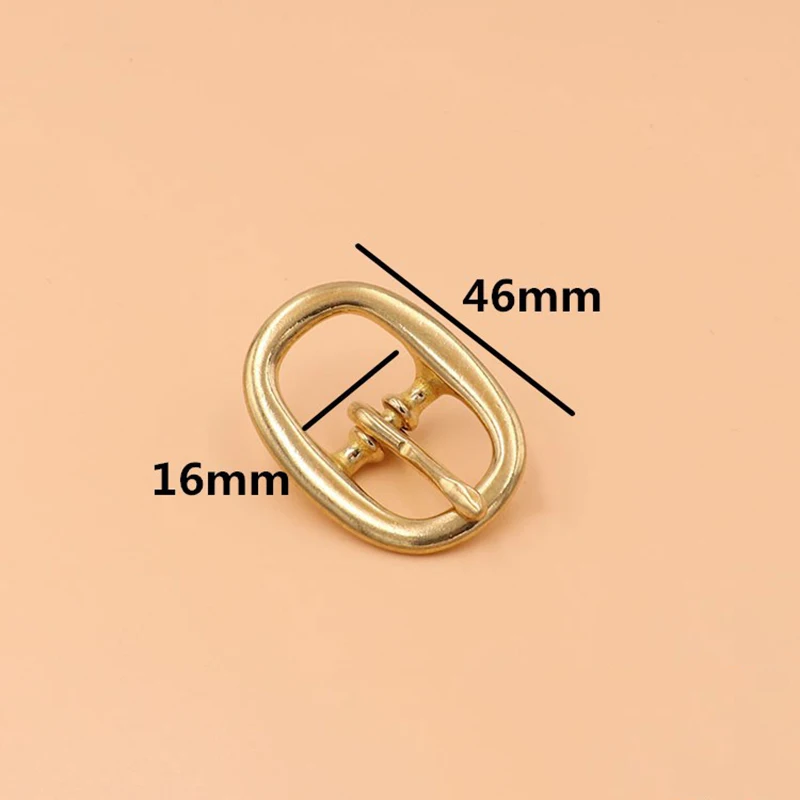 inner width 16mm Латунная Tri Glide пряжка для ремня средняя Центральная барная Пряжка один контактный овальный для кожаного ремесла Сумка ремень лошадь уздечка Холтер жгут - Цвет: inner width 16mm
