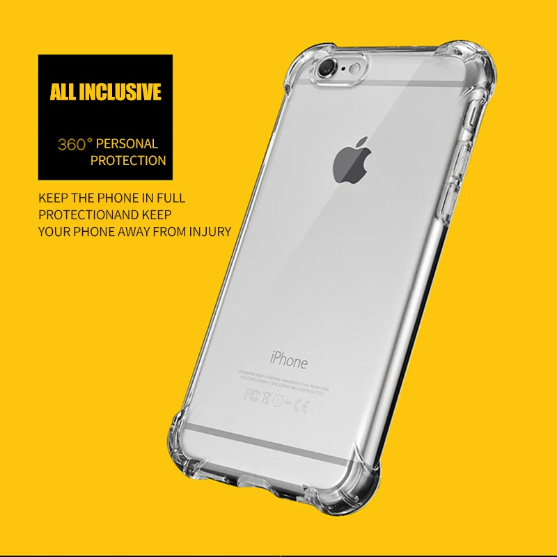 Прозрачный защитный чехол из мягкого ТПУ для Iphone 6S 6plus 6splus 7plus 8plus X XS XR XSMax SE 5S |