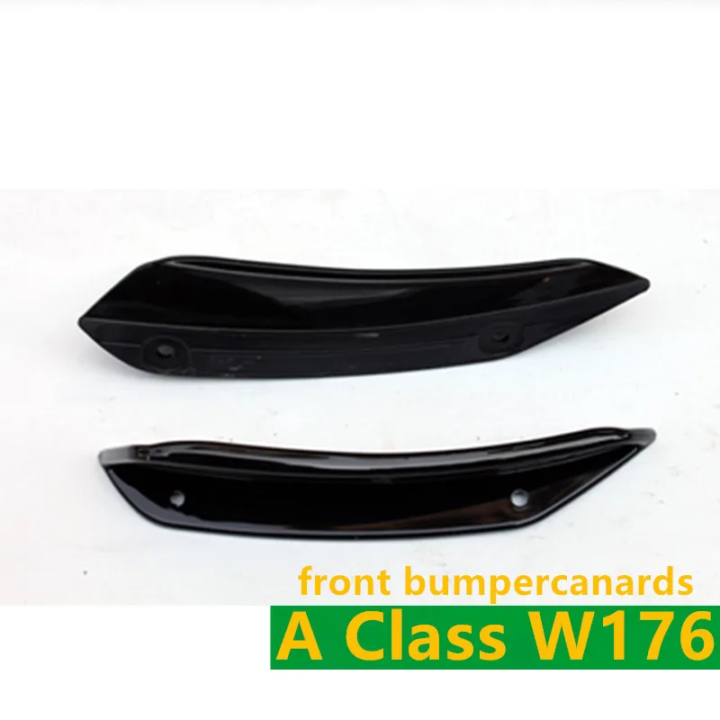 ABS передний бампер для губ сплиттер Canards 8 шт. для Mercedes A CLASS W176 Sports и A45 AMG