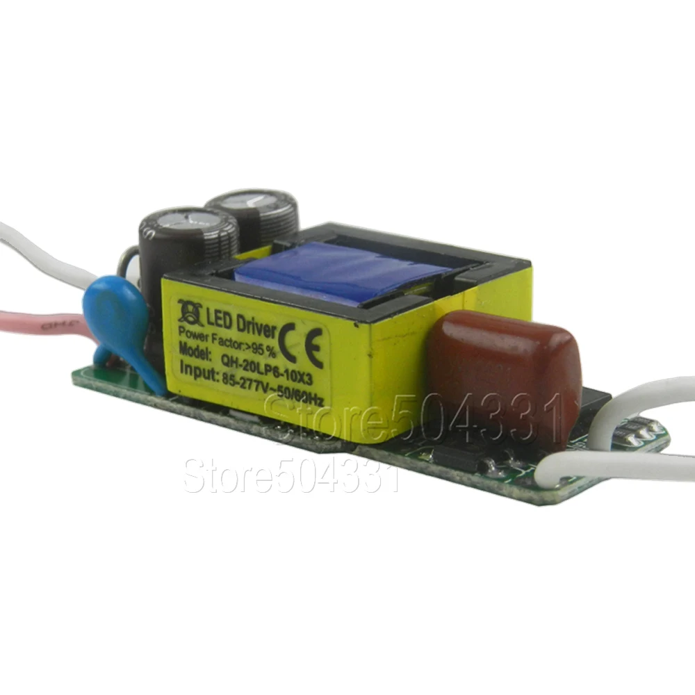 1 шт. AC110V 220V для E27 E14 GU10 светодиодный светильник 600mA 6 10x3W 7x3W 9x3 Вт 18 21 24 30