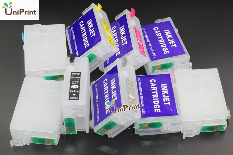 Пустые перезаправляемые картриджи R3000 для Epson с чипами ARC T1571 T1572 T1573 T1574 T1575 T1576 T1577