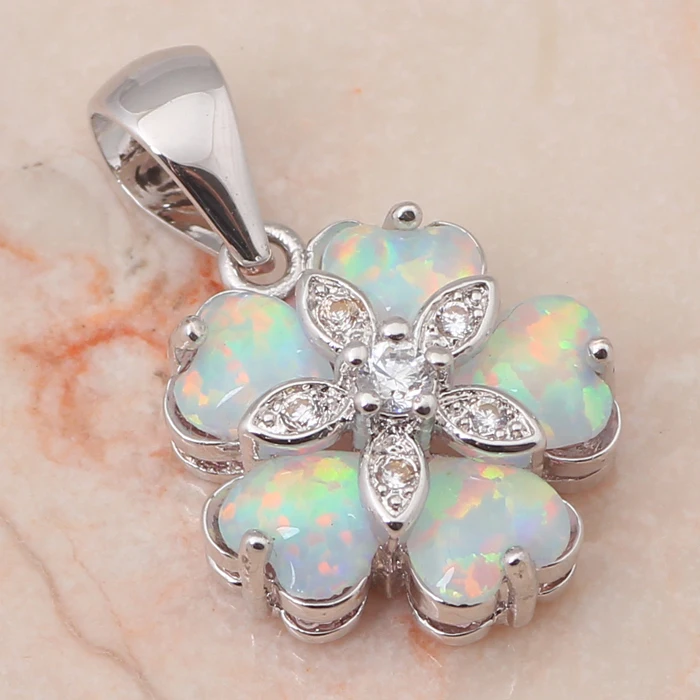 Изумительное Новое поступление хит продаж Белый огненный опал штамп серебряные