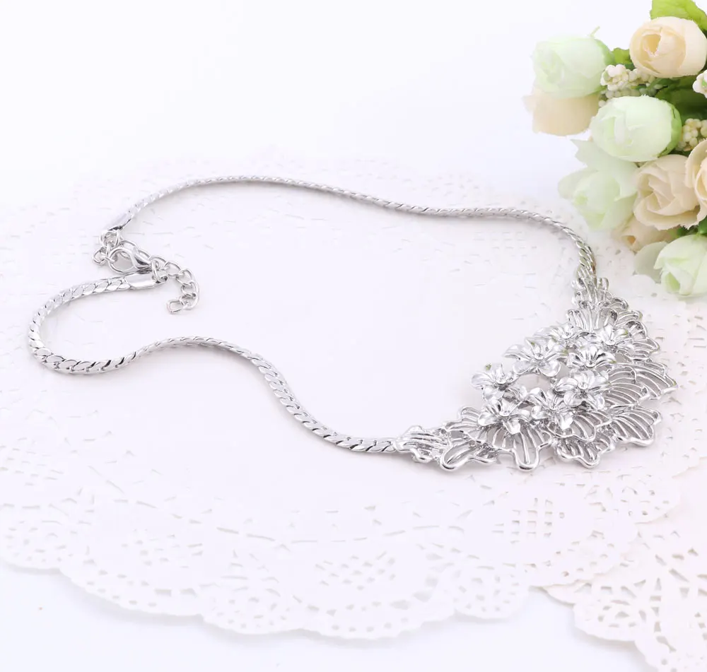 Женские африканские бусы Ювелирные наборы модные хрустальные серьги ожерелье