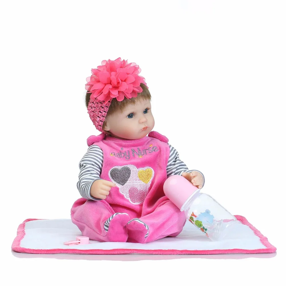 Кукла реборн силиконовая 16 дюймов 40 см|toy cap|baby shape toysbaby summer toys |