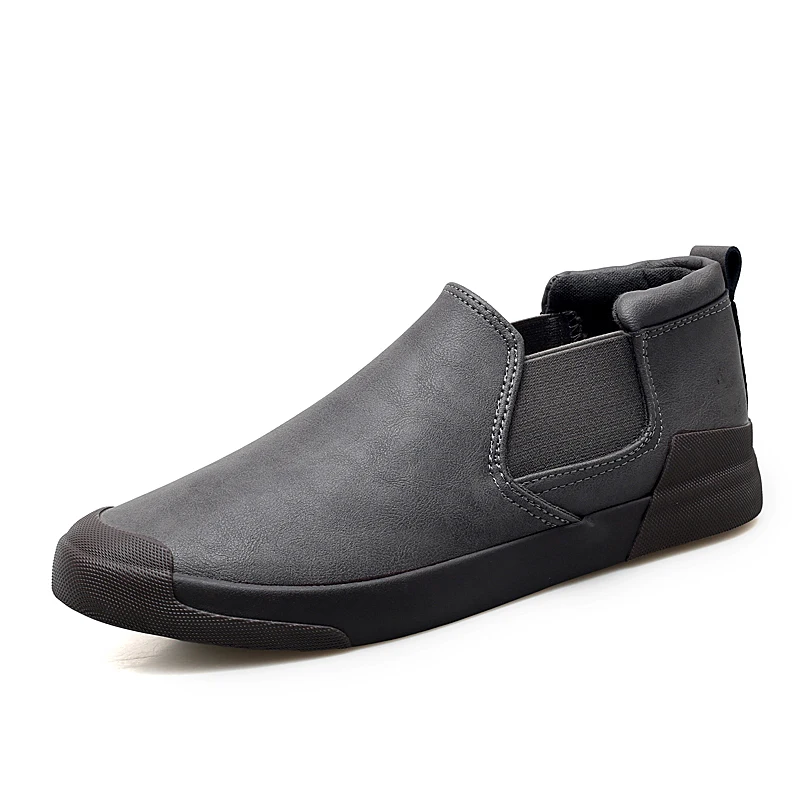 2018 New Men Casual Set Of Feet Shoes Leather Autumn Brand Mens Males Flats Slip Breathable Solid Color Lx5 | Обувь