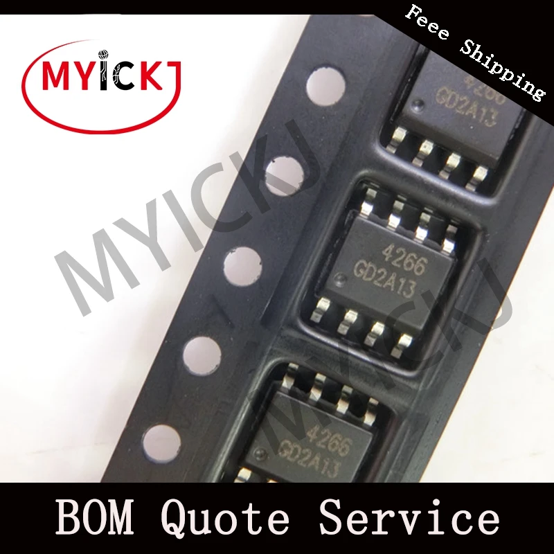 10 шт. AO4266 микросхема MOSFET N CH 60 V 10A 4266|Светодиодные чипы| |