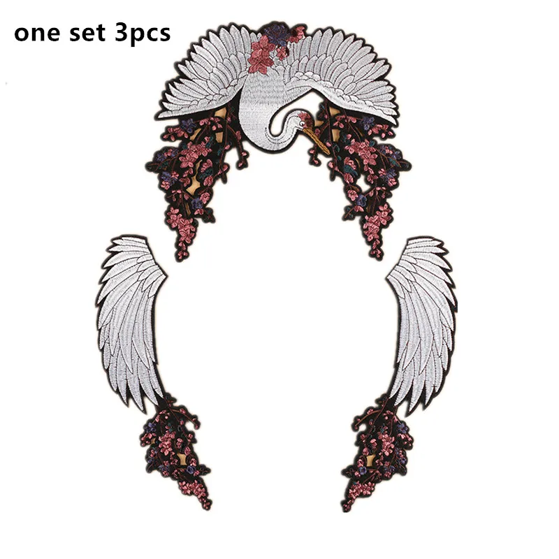 1 комплект из 3 предметов большие ангельские крылья вышитая нашивка в виде птицы