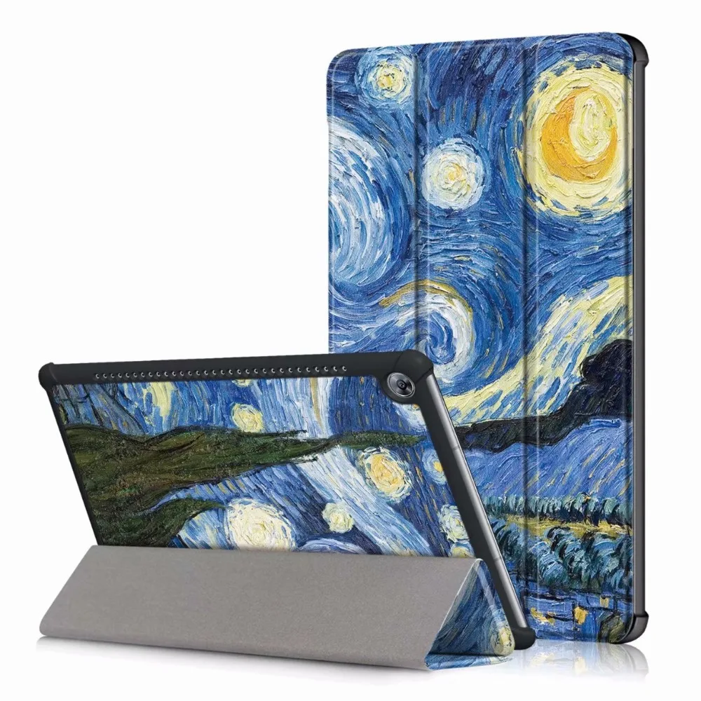 Для Huawei Mediapad M5 10 8 чехлы для чехол CMR W09 AL09 флип Смарт авто Спящий кожаный с рисунком