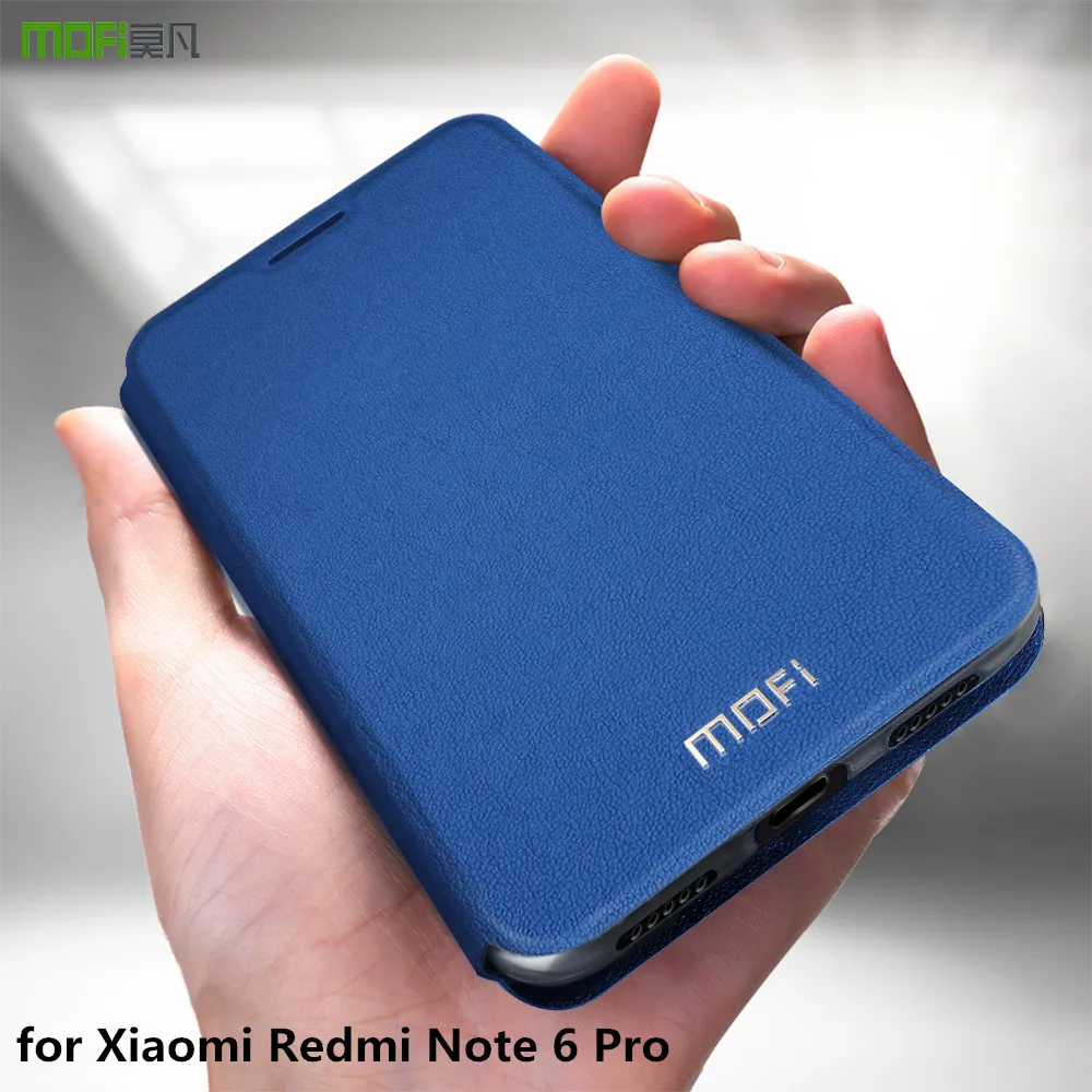 Чехол MOFi для Xiaomi Redmi Note 6 Pro чехол 6Pro книжка из искусственной кожи полная защита