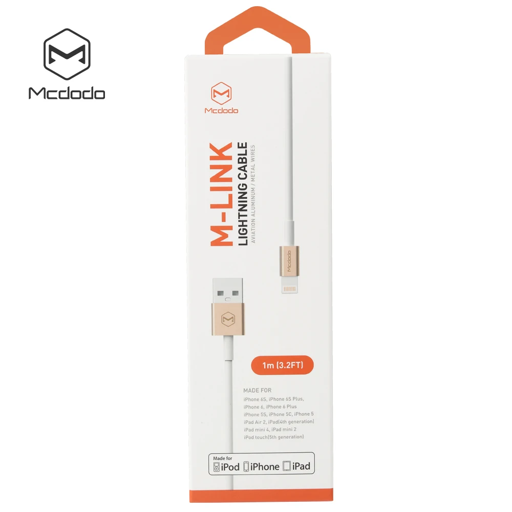 Mcdodo MFI 8 pin USB Data lightning Cable Sync Fast Charging cable for iPhone 6 6s 5s iPad 4 Air 2 | Мобильные телефоны и