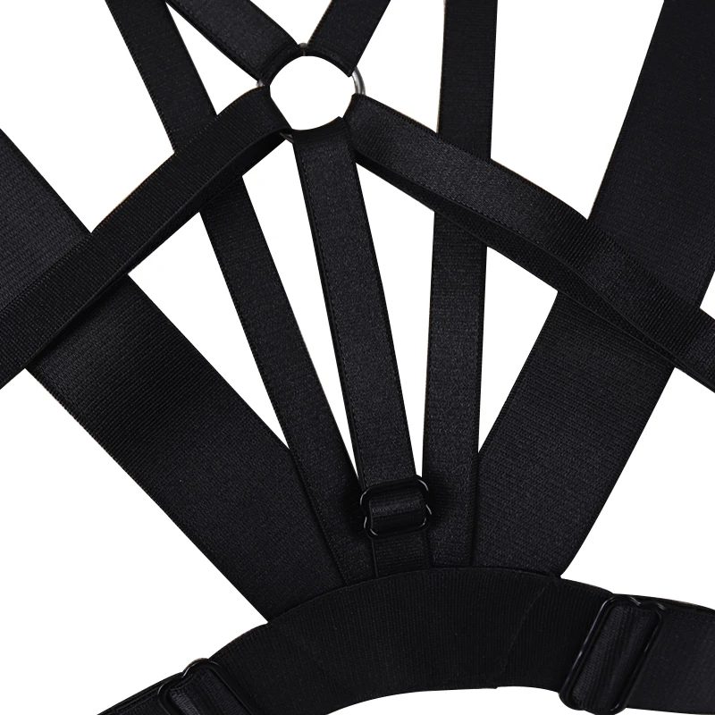 

Women Witchy Erotic Body Harness Sexy Bondage Harness Lingerie Goth Stocking Belt Black High Quality Club Party Dance