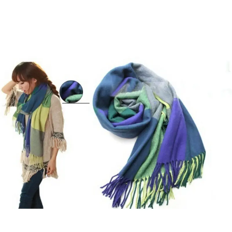 2018 Новый Для женщин Мягкий классический Шерсть имитация кашемировый шарф шаль