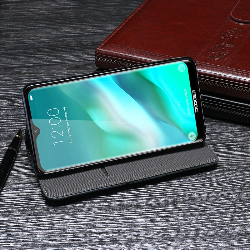 

For Doogee Y8 Case Luxury Retro Rivet Leather Stand Flip Wallet Fundas Cover for Doogee Y8 Phone Case Coque Accessories