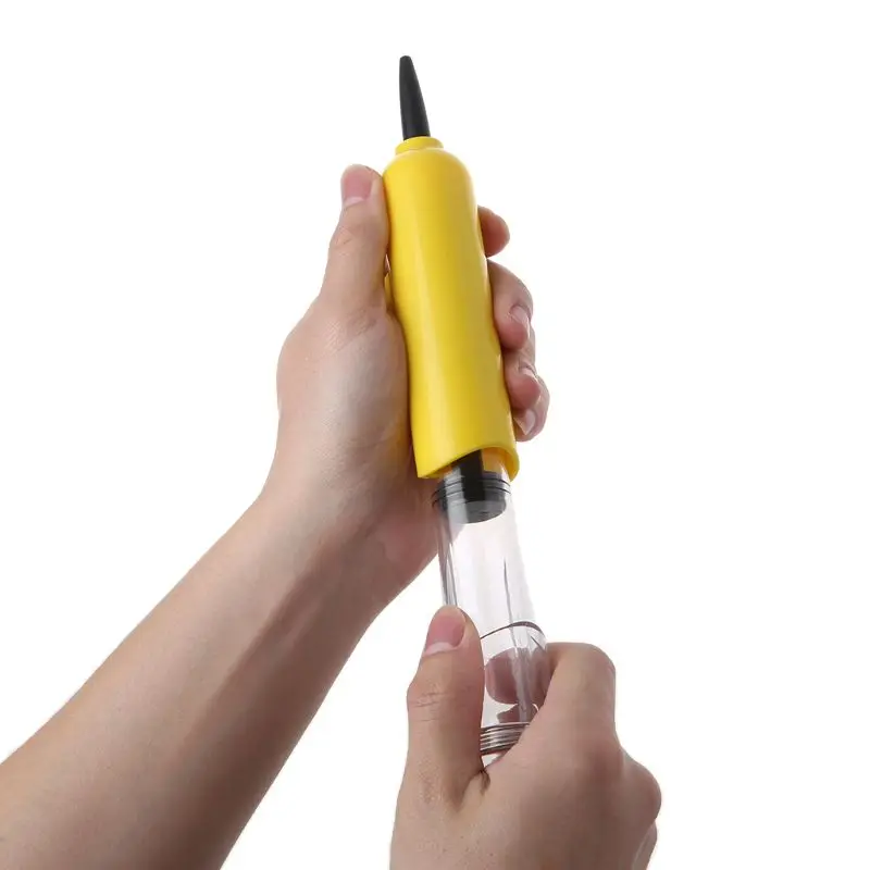 Пластиковый надувной мяч ручной воздушный насос с 3 иглами 2 насадки для