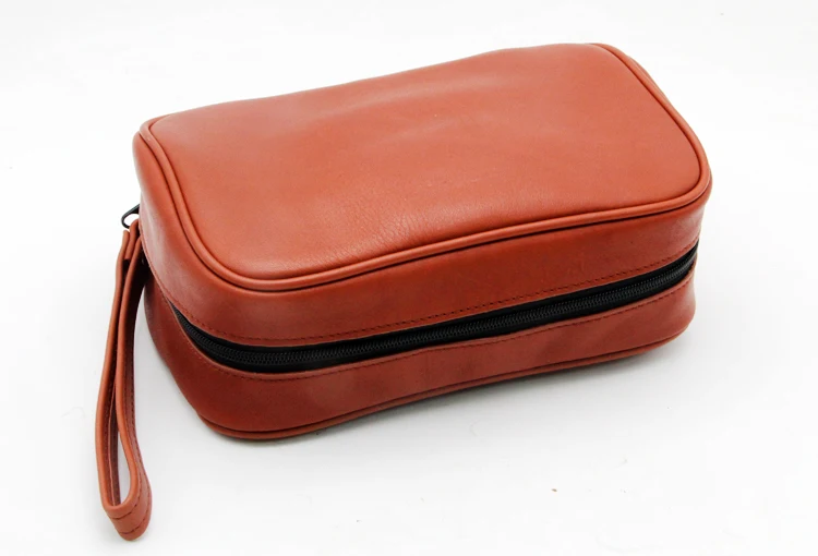 

Оранжевый из овечьей кожи; Сигарета сигара чехол с сумкой-трубой карманная трубка инструментный Карманный для 4 трубы бизнес-Чехол