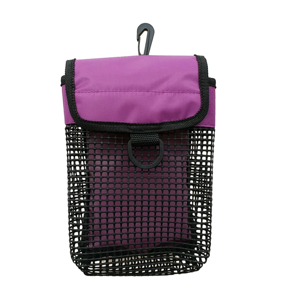 Purple 23x13x5 см ПВХ+ сетка+ нейлон акваланг катушка для дайвинга& SMB маркер безопасности буй шестерни хранения сетки шестерни сумка с D кольцом - Цвет: Purple