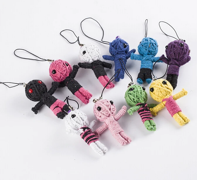 5 шт. оптом новый стиль Voodoo Куклы брелоки little voodoo dollsAccessories