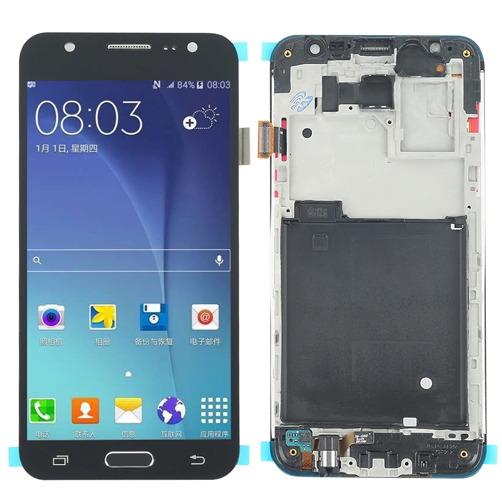 " J500F ЖК-дисплей для Samsung Galaxy J5 ЖК-дисплей J500 J500F J500FN J500H J500M ЖК-дисплей Дисплей планшета Сенсорный экран сборки часть рамки
