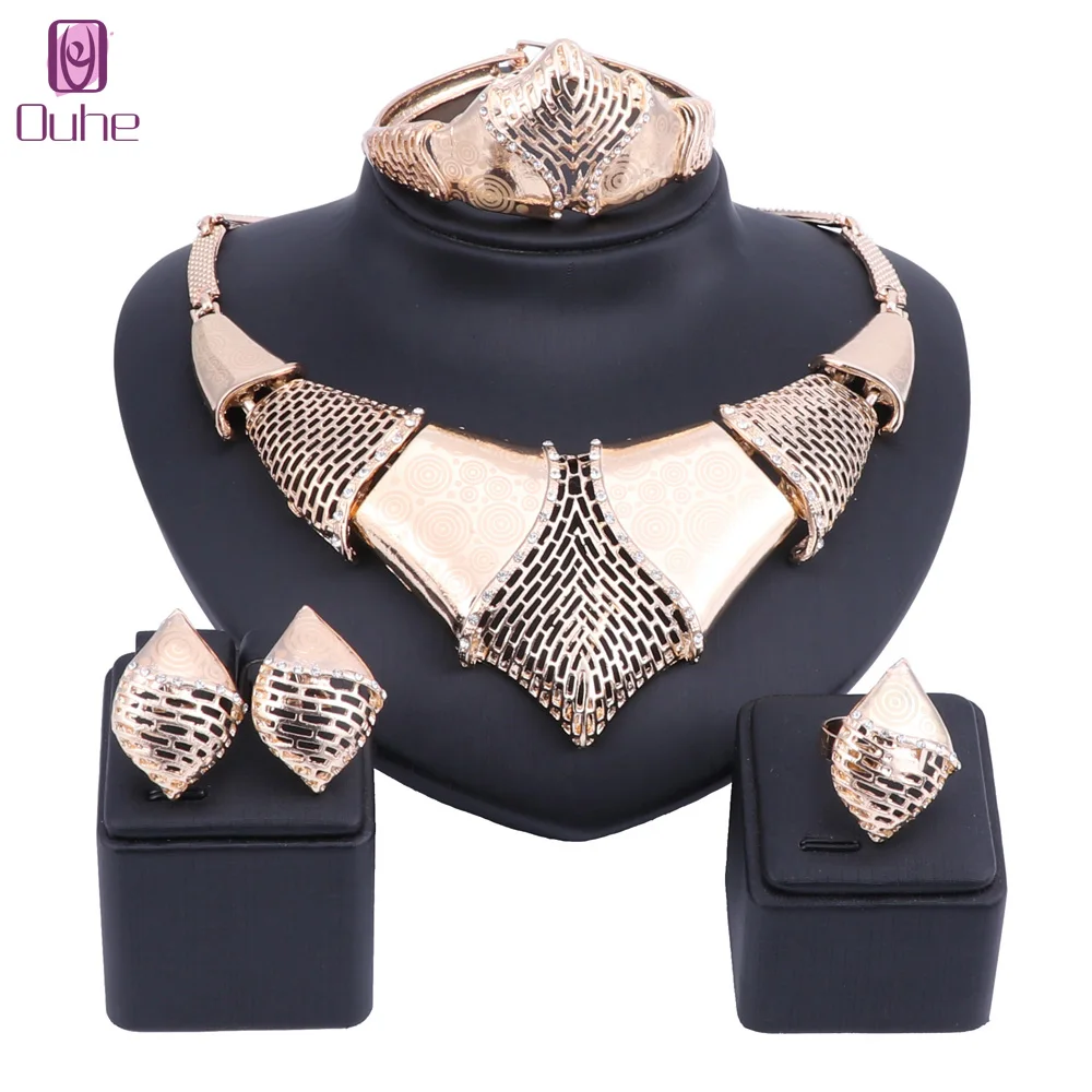 Комплект из колье серёг и кольца с кристаллами|african beads jewelry set|beaded setset gold |