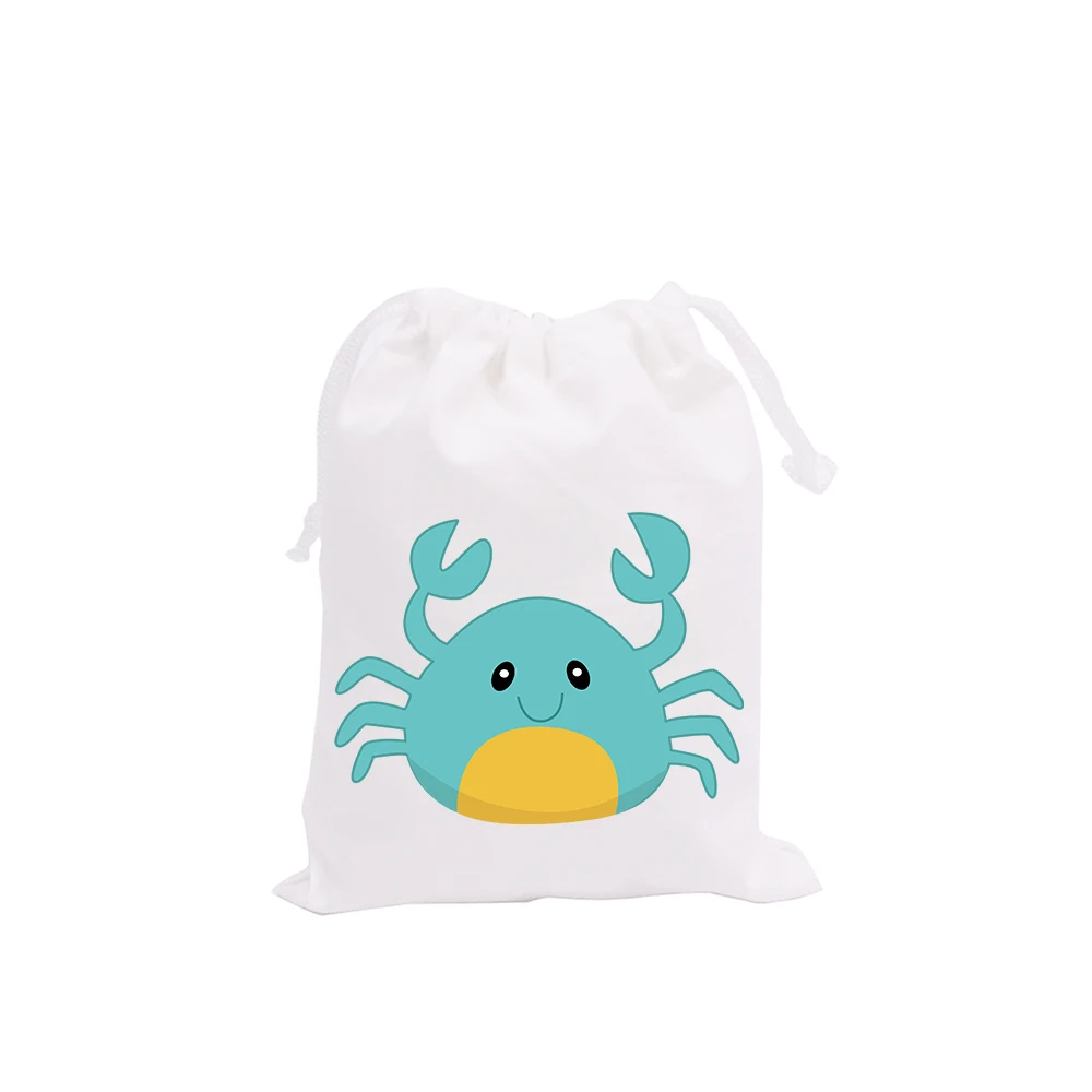 Under the Sea Party Favor Bags Candy Marine Animals Theme Crab Octopus Birthday Gift Kids Supplies | Дом и сад