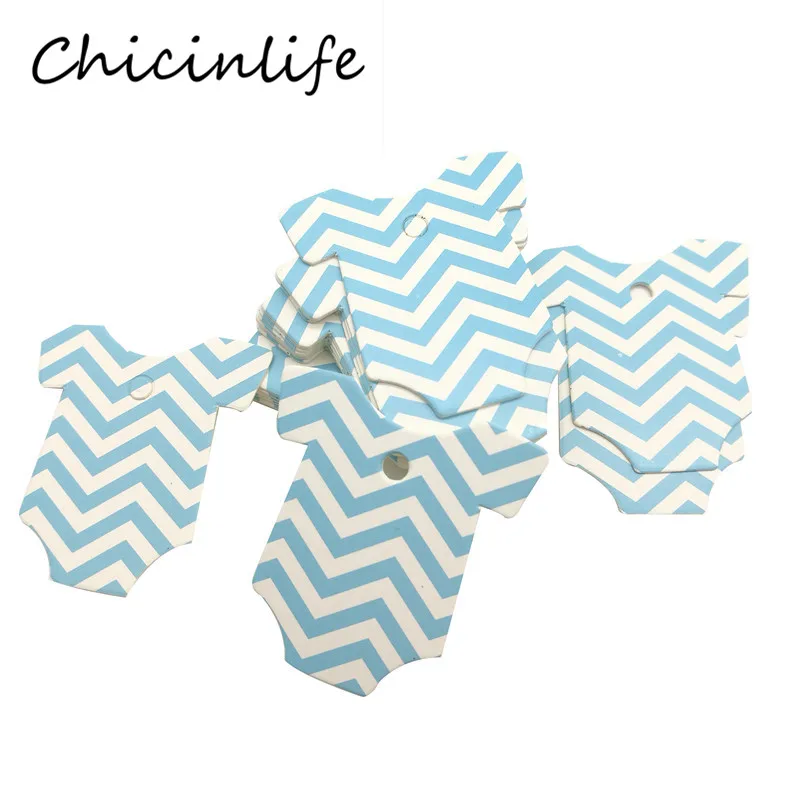Chicinlife 100 шт. синяя/Розовая одежда бумажная карточка баннер мальчик/девочка день