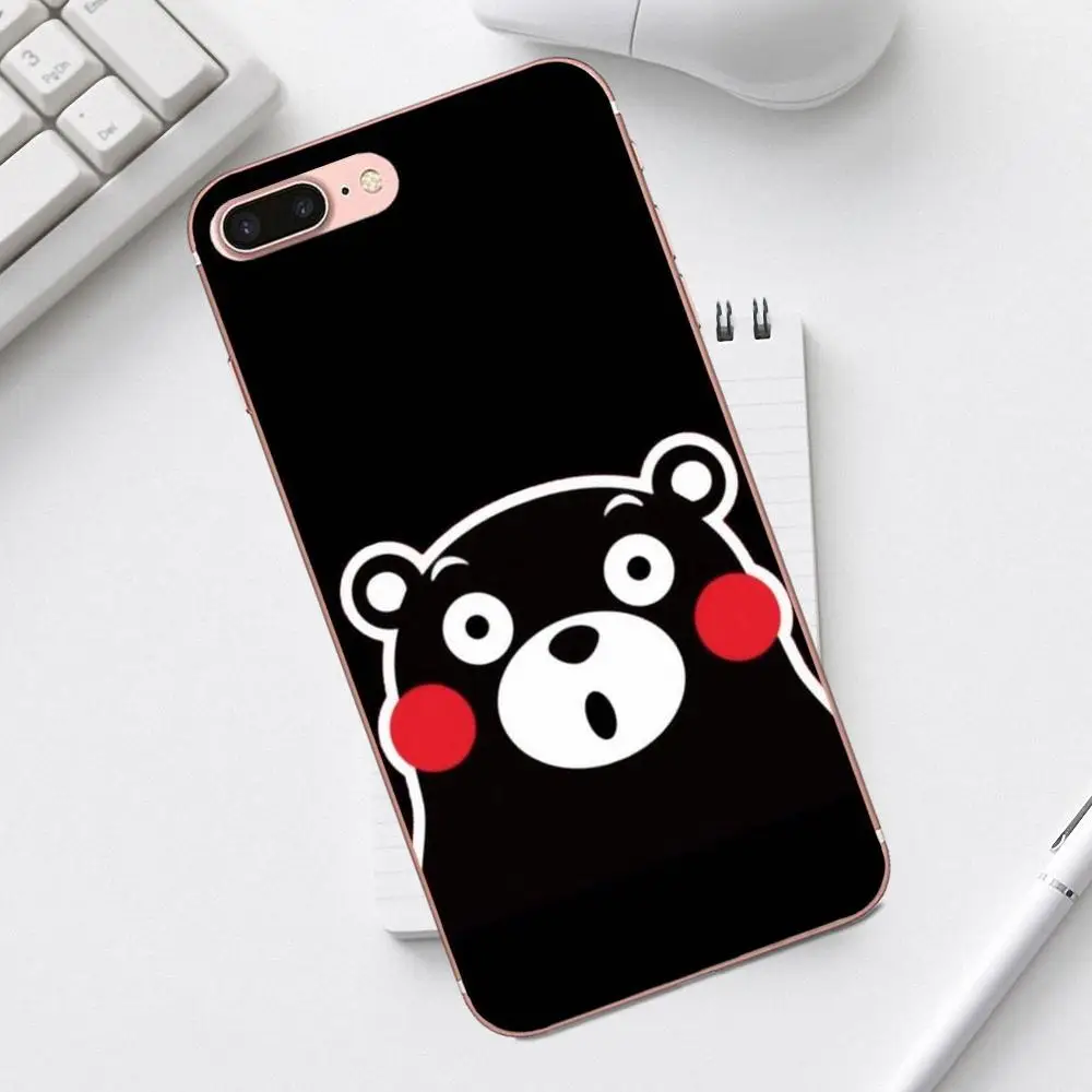 Qdowpz Kumamon мультфильм для Galaxy Alpha Core Prime Note 4 5 8 S3 S4 S5 S6 S7 S8 S9 mini edge Plus Мягкий