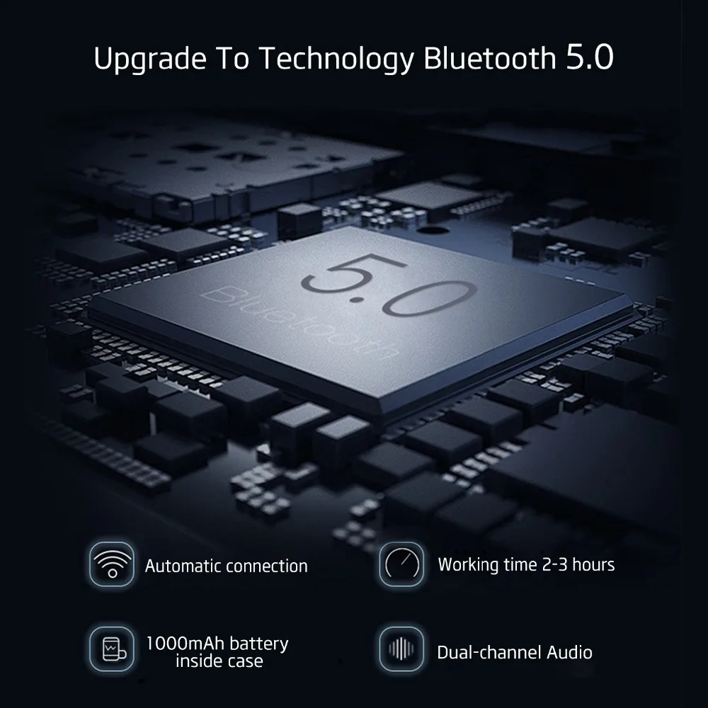Tenachi наушники-вкладыши TWS bluetooth наушники беспроводные 5,0 стерео наушник с зарядной чехол гарнитура