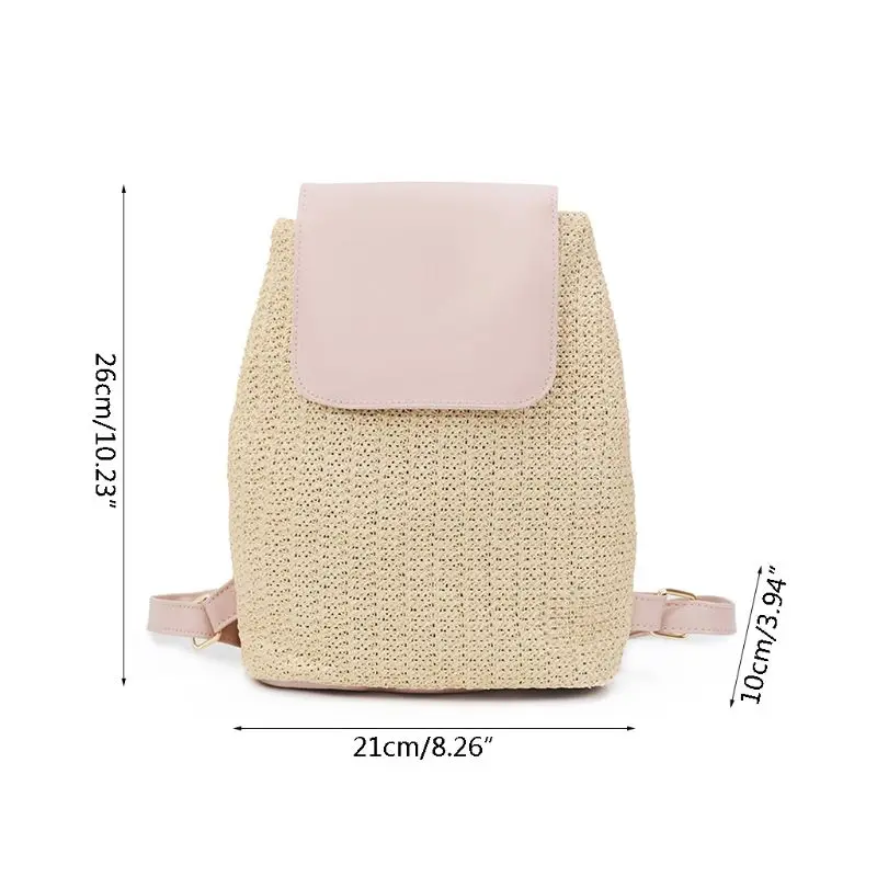

Fashionable Straw Bag 2020 Ladies Summer Bag High Quality Backpack Travel Book Backpack Beach Bag School Backpack for Girls