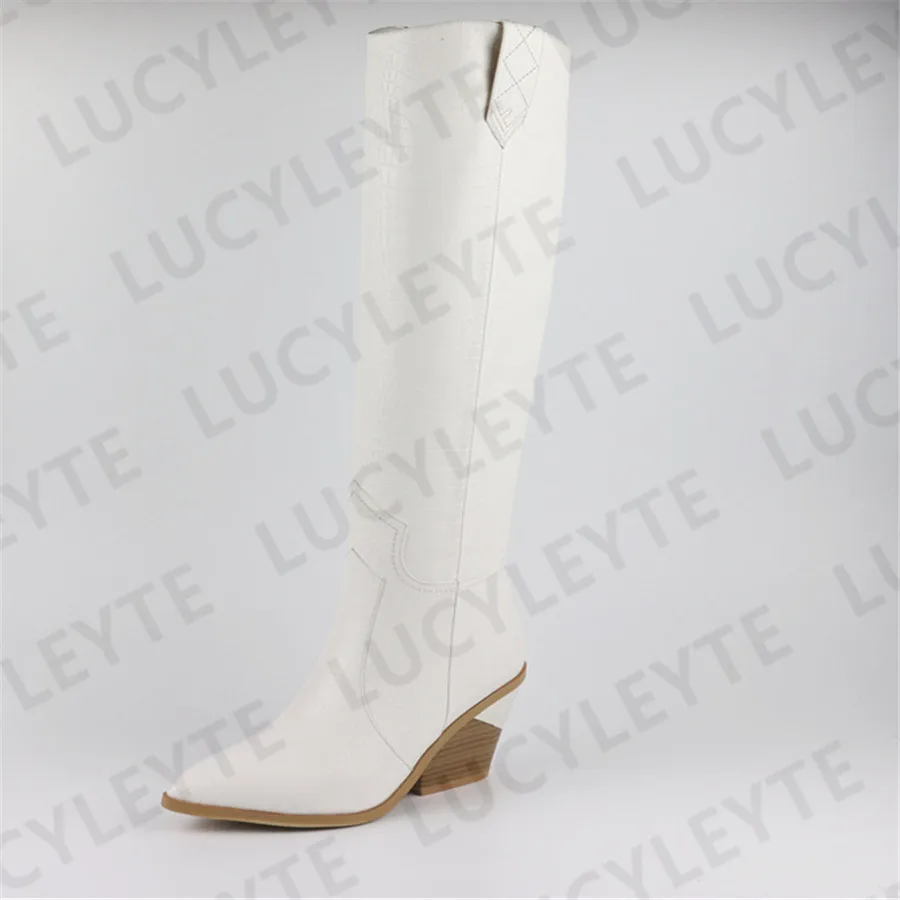 LUCYLEYTE/Брендовая женская обувь на высоком каблуке Сезон весна зима Большие