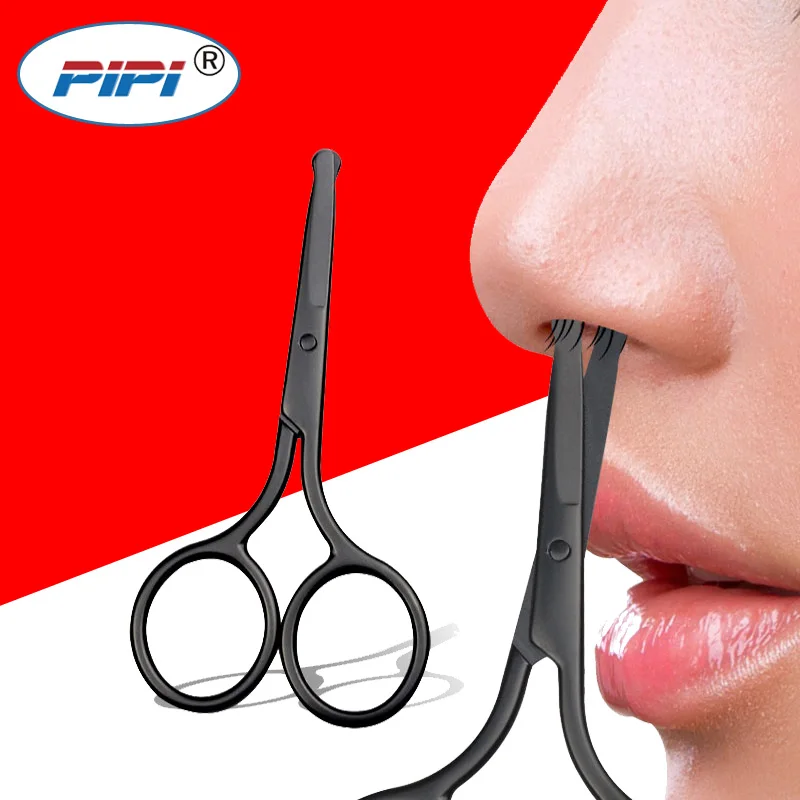 Черные ножницы для волос из нержавеющей стали бровей триммер маникюрные резак