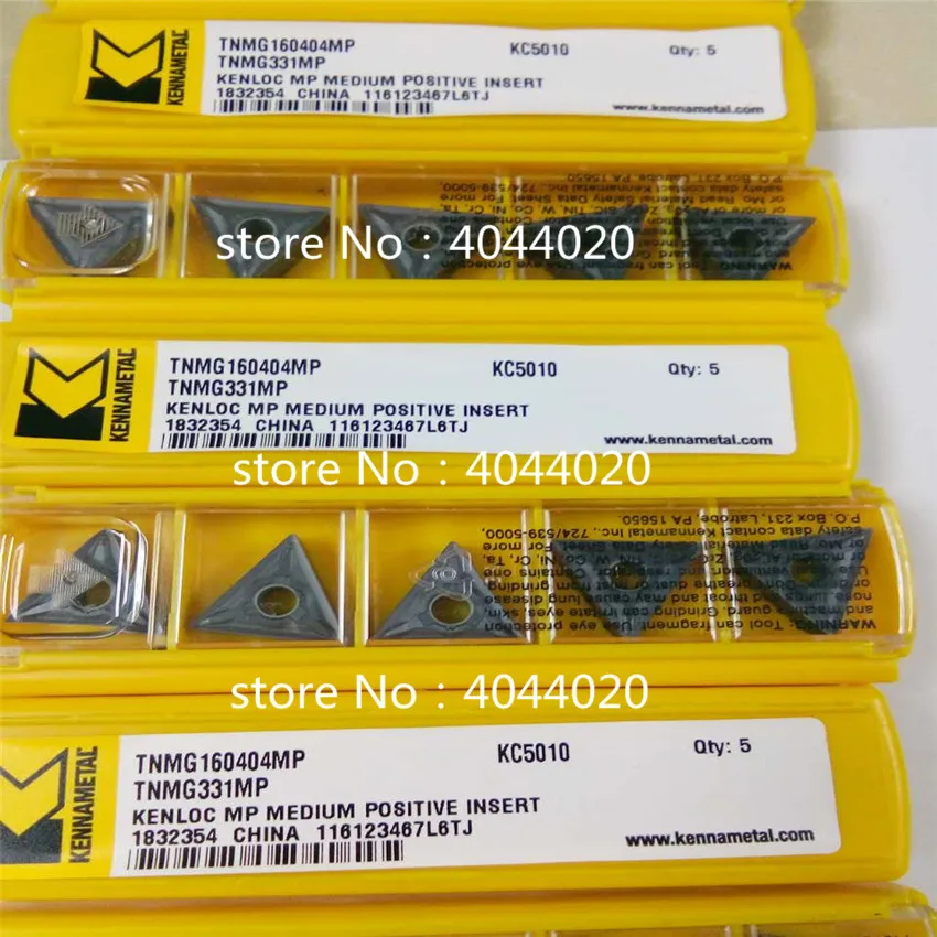Kennametal TNMG160404MP KC5010 TNMG331MP KC5010 5 шт. твердосплавные пластины