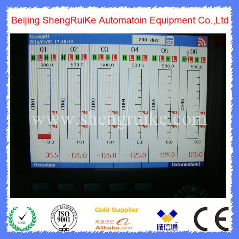 Английский меню Многоканальный регистратор данных r Универсальный вход 220VAC|input| |