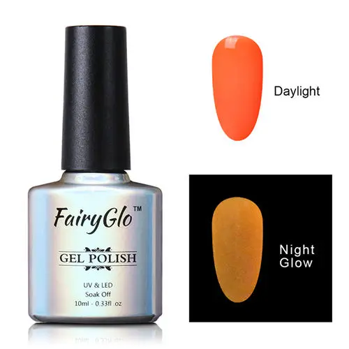YGJ6710 FairyGlo 10 мл УФ-гель ночной светится в темноте флуоресцентный лак для ногтей замачиваемый Гель-лак Полупостоянный Светящийся лак - Цвет: YGJ6710