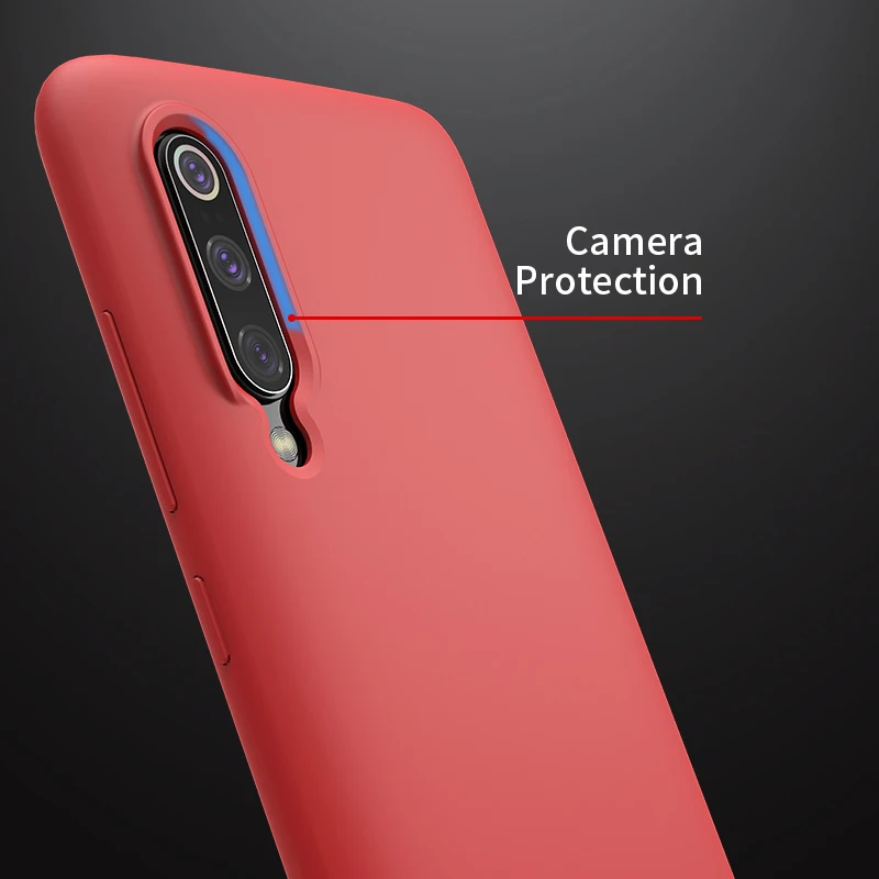Чехол Nillkin для xiaomi mi 9 жидкий силикон гладкая защитная задняя крышка mi9 чехол Mi global