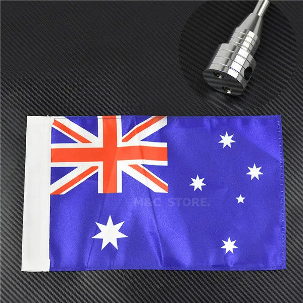 Australia ofChrome Мотоцикл Швеция/Франция/Канада/США/Новая Зеландия/Италия/Испания/Бразилия Флаг для Harley Touring Road King Glide& FLHT - Цвет: Australia ofChrome
