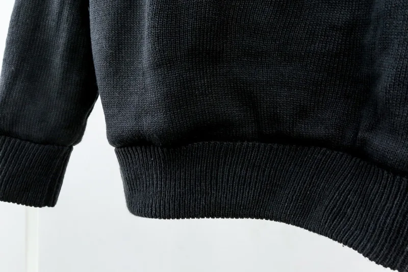 Размера плюс 4XL-7XL мужские свитер; кардиган; пальто Зимняя утепленная овечьей шерсти Внутри шерстяная подкладка на молнии с высоким, плотно облегающим шею воротником Повседневное теплый свитер