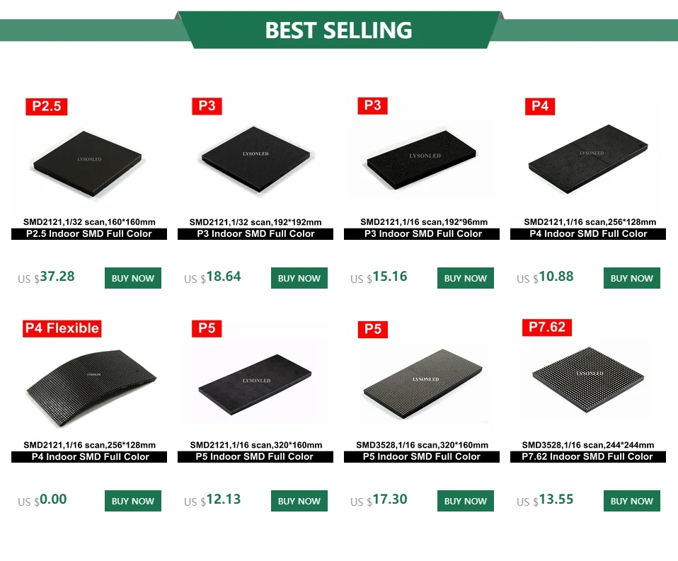 P4 Крытый SMD полноцветный светодиодный дисплей модуль 256*128 мм Крытый P4 Rgb светодиодные панели 64x32 пикселей