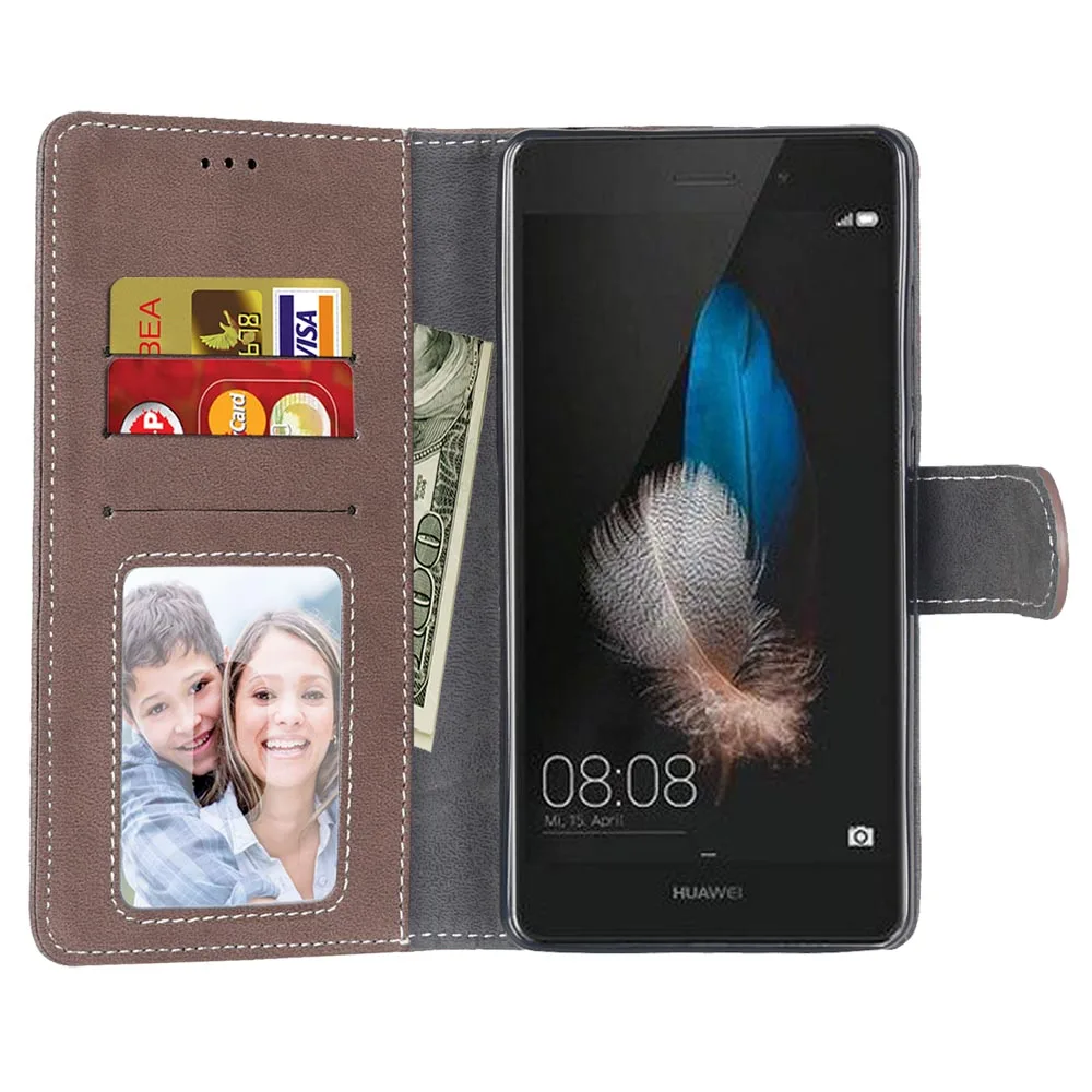 Чехол книжка Voor Huawei P8 Lite в стиле ретро чехол кошелек с подставкой из