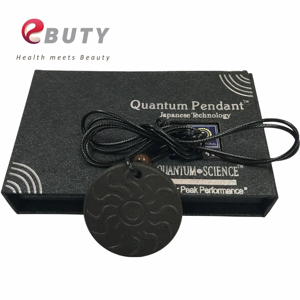 50 шт./лот кулон quantum pendant модное круглое ожерелье черная лава скалярная энергия с