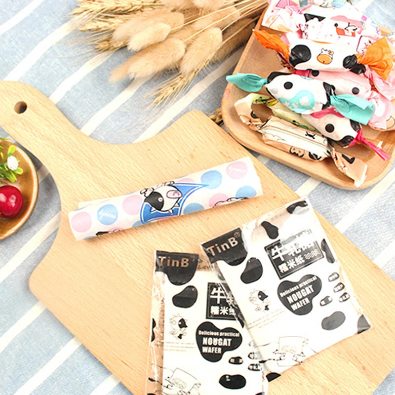 Милый мультяшный узор Nougat оберточная бумага практичная конфетная обертка