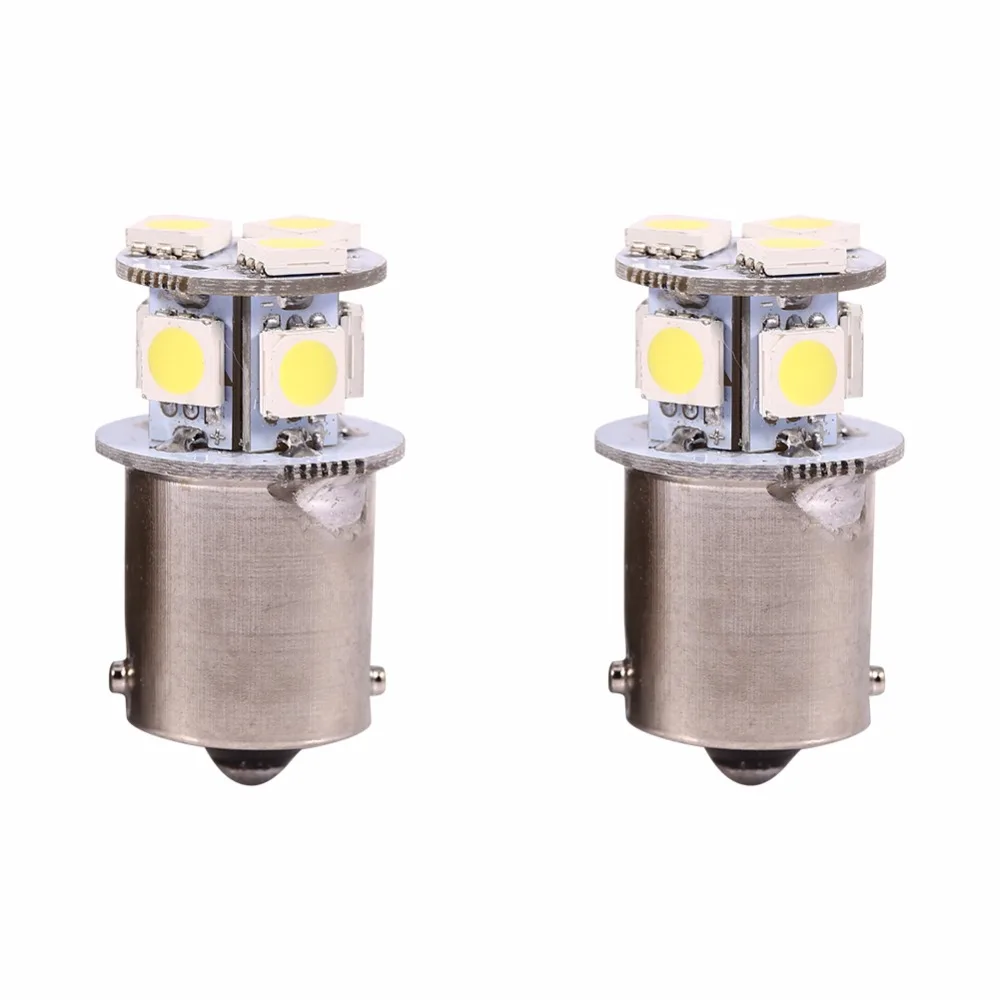 2 шт. белый BA15S R5W 1156 5050 8SMD Светодиодные Автомобильные тормозные лампы