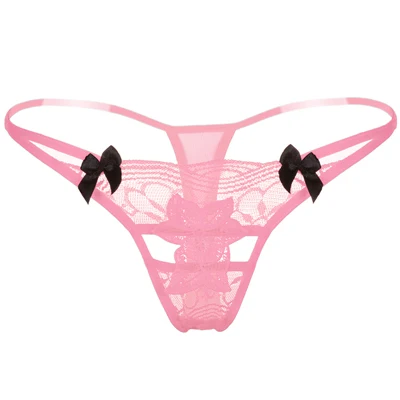 pink 2156 L'bellagiovanna, женские сексуальные трусики, стринги, женские, ультра низкие, открытые, g-стринги, нижнее белье, бантик, bragas, roba, внутреннее XXS-XL, 2156 - Цвет: pink 2156