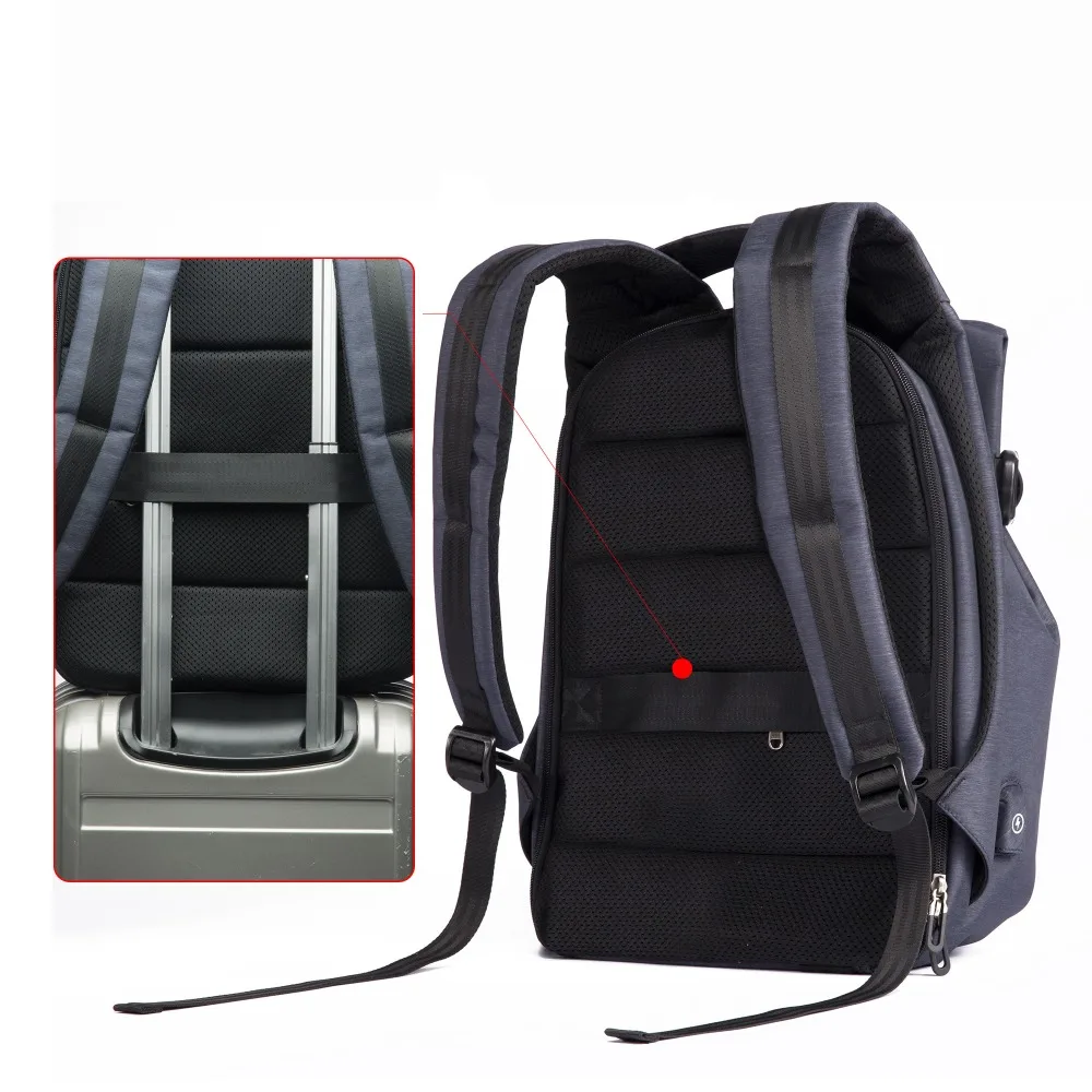 BISON DENIM мужской рюкзак для 15,6 дюймов, рюкзак для ноутбука, USB, Большой Вместительный модный рюкзак для подростков, рюкзак N2794