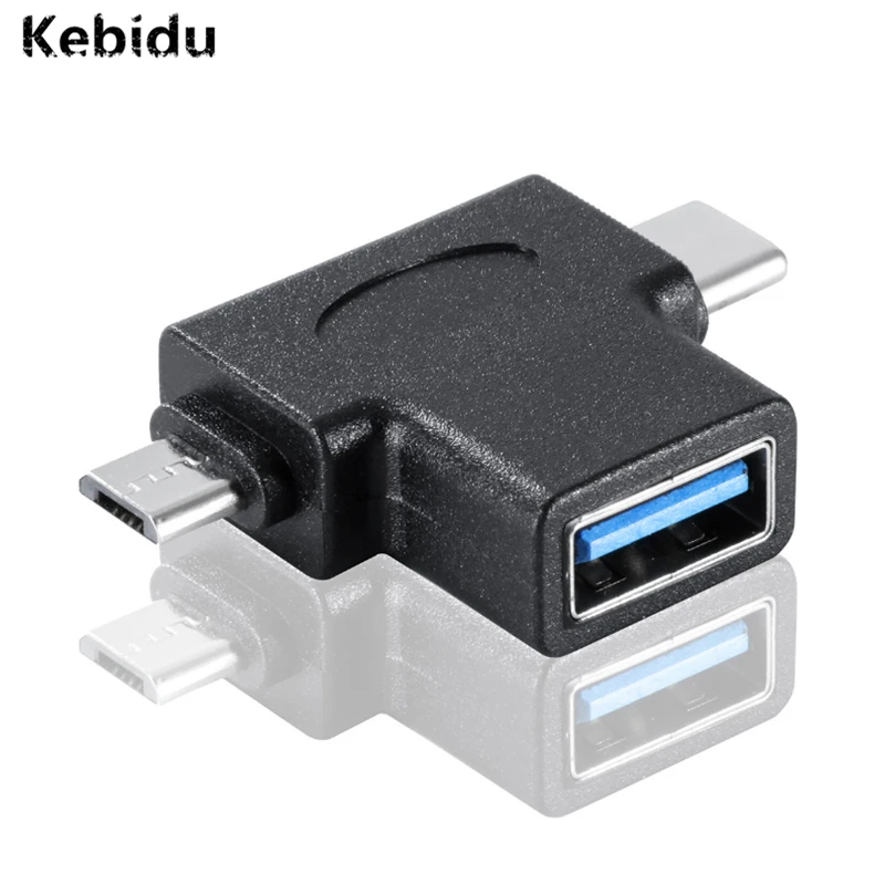 Kebidu Micro USB 3 0 Женский/Type-c Мужской Многофункциональный OTG конвертер кабель для