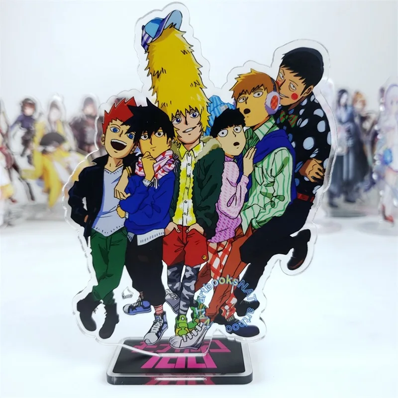 01 Аниме толпа Psycho 100 Mobu Saiko Hyaku Reigen Arataka Kageyama Shigeo Косплей стенд фигурка модель акриловый стол Декор подарок - Цвет: 01