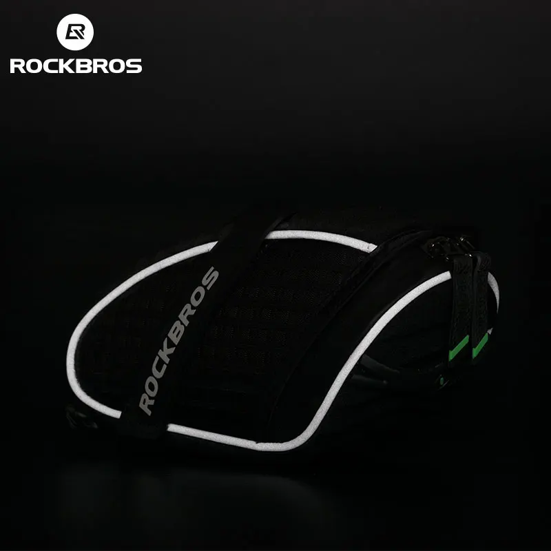 ROCKBROS черная велосипедная седельная сумка 3D оболочка непромокаемая Светоотражающая Противоударная велосипедная задняя Подседельный штырь велосипедная сумка MTB Аксессуары для велосипеда