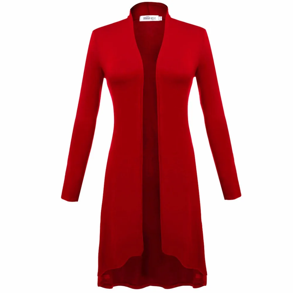Meaneor Cardigans Women Ms Windbreaker 2019 Autumn Summer Long Sleeve Cardigan Joker Plus size 3XL Sweaters Coat Outwear |