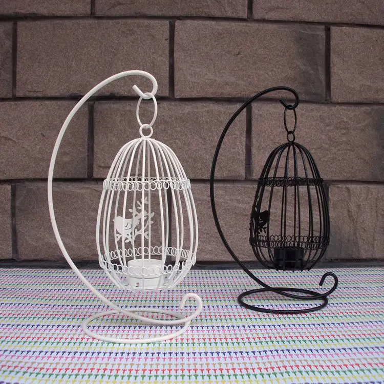 Beautiful Birdcage Iron Candlestick Decorative Tealight Metal Candle Holders Creative Wedding Products Gifts Sconce | Дом и сад