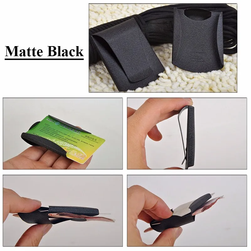 

Stainless steel Slim Double Sided Money Clip Credit Card Holder Wallet Purse